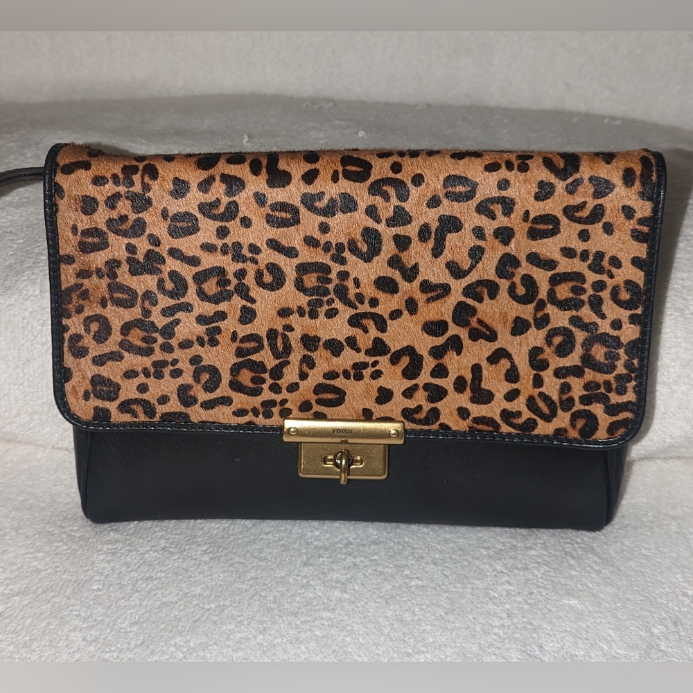Vintage Fossil Memoir clutch wristlet.